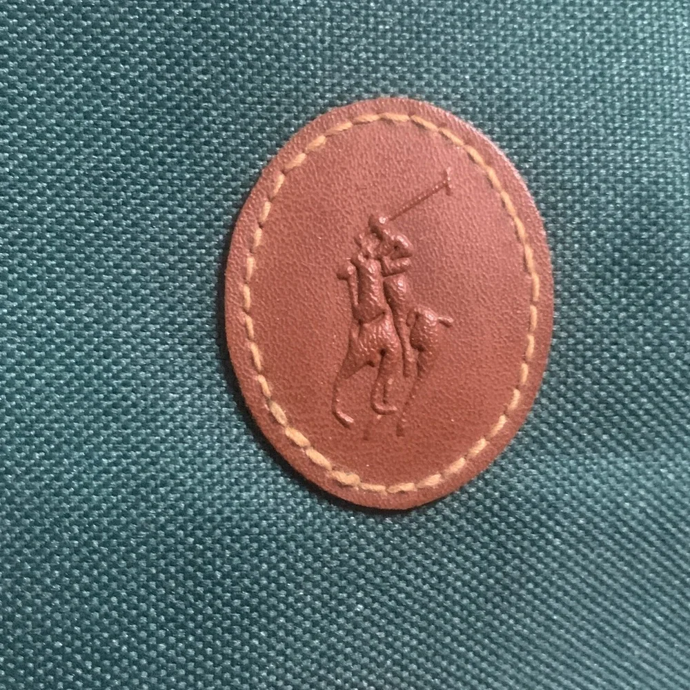 Vintage Polo Ralph Lauren Green Messenger / Computer Bag
